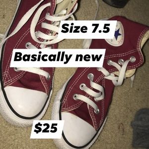 Maroon converses